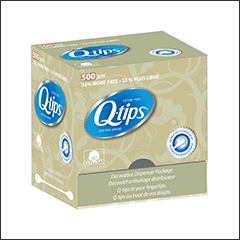 Q-tips box package redesign