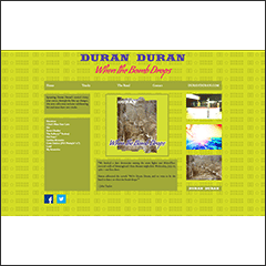 Duran Duran compilation cd booklet and website