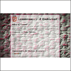 HTML5 Canvas element web tutorial