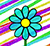 A pretty cartoon flower